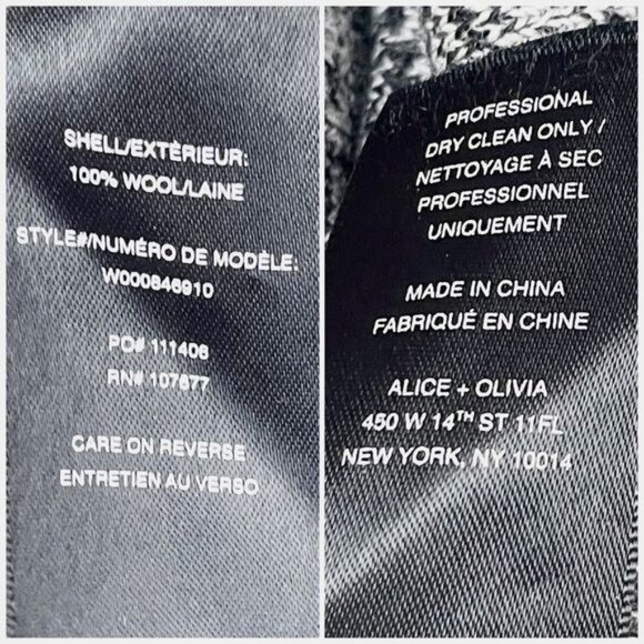 Alice + Olivia Employed Wool Sweater Pencil Skirt size Large - Picture 7 of 9